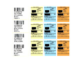 Variable Data Printed Bar Code Labels