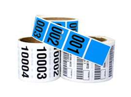 Variable Data Printed Bar Code Labels